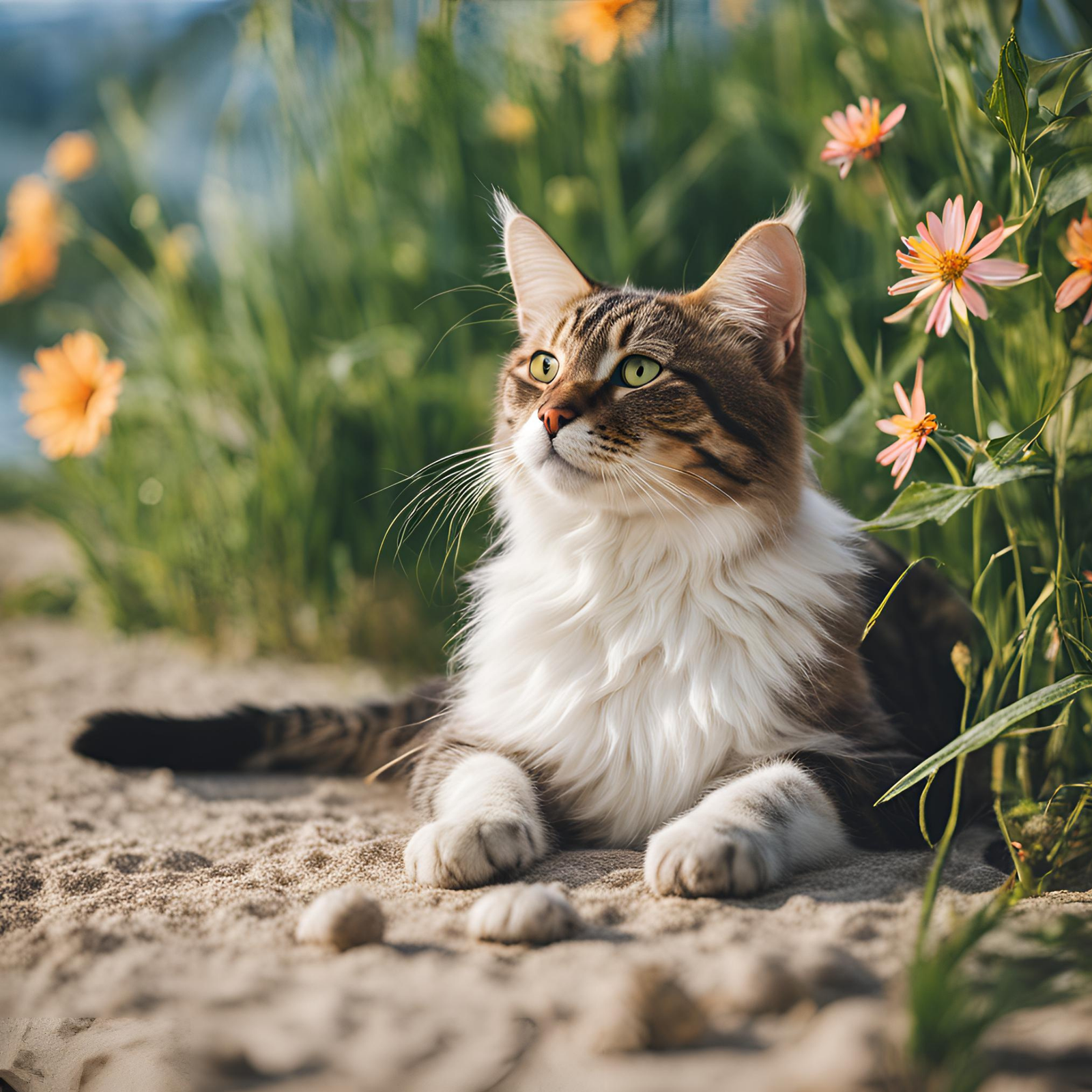 how to take care cat in summer